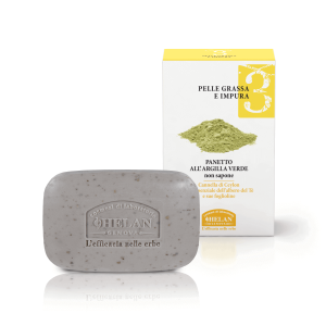 Panetto di sapone all'argilla