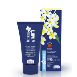 Crema Solare Viso antirughe SPF50+ monoi